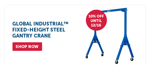 Pro_Cta_Global Industrial Fixed-Height Steel Gantry Crane - Shop Now