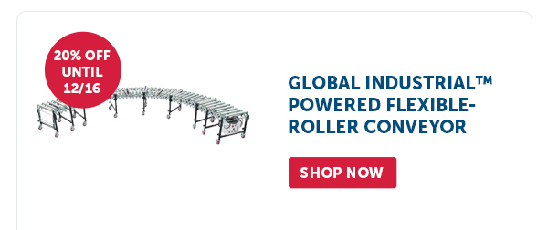 Pro_Cta_Global Industrial Powered Flexible-Roller Conveyor - Shop Now