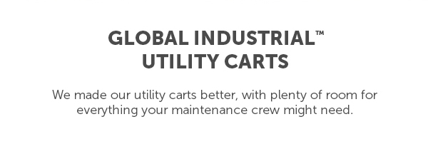 Global Industrial Utility Carts