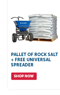 Pro_Cta_Pallet of Rock Salt + FREE Universal Spreader - Shop Now