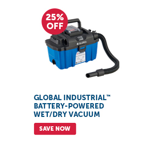 Pro_Cta_Global Industrial Battery-Powered Wet/Dry Vacuum - Save Now