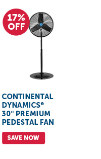 Pro_Cta_Continental Dynamics 30" Premium Pedestal Fan - Save Now