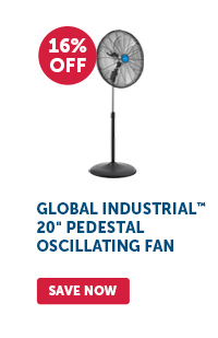 Pro_Cta_Global Industrial 20" Pedestal Oscillating Fan - Save Now