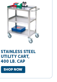 Pro_Cta_Stainless Steel Utility Cart, 400 lb. Cap - Shop Now