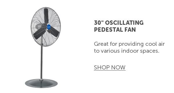 Pro_Cta_30" Oscillating Pedestal Fan - Shop Now