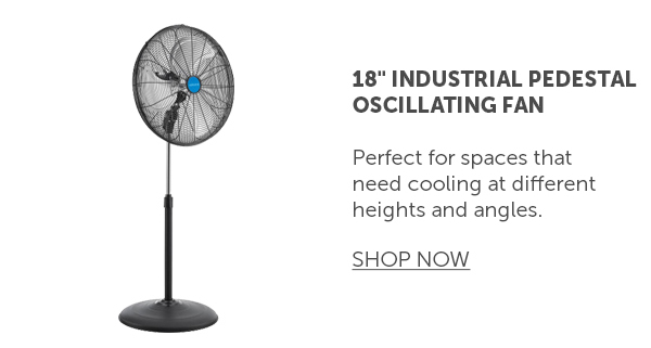 Pro_Cta_18" Industrial Pedestal Oscillating Fan - Shop Now