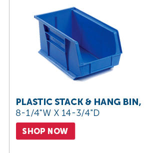 Pro_Cta_Plastic Stack & Hang Bin, 8-1/4"W X 14-3/4"D - Shop Now