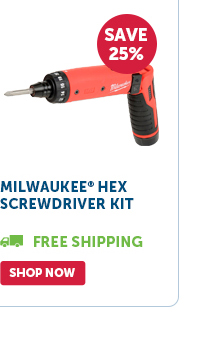 Pro_Cta_Milwaukee Hex Screwdriver Kit - Shop Now