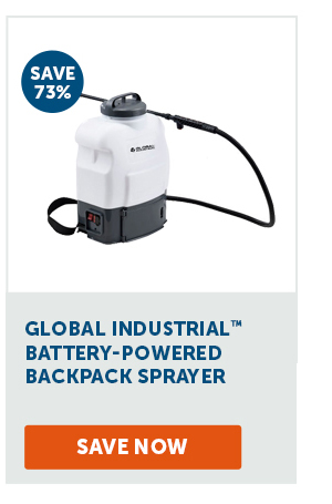 Pro_Cta_Global Industrial Battery-Powered Backpack Sprayer - Save Now