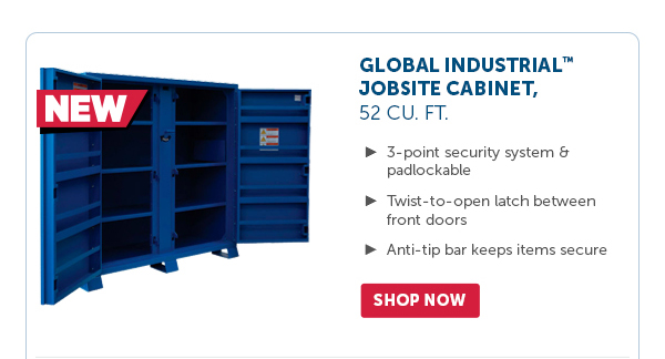 Pro_Cta_Global Industrial Jobsite Cabinet, 52 Cu. Ft. - Shop Now