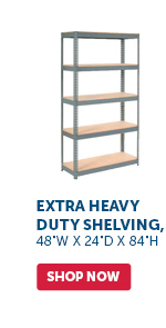 Pro_Cta_Extra Heavy-Duty Shelving, 48"W x 24"D x 84"H - Shop Now