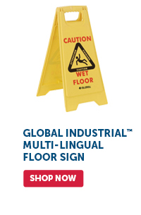 Pro_Cta_Global Industrial Multi-Lingual Floor Sign - Shop Now