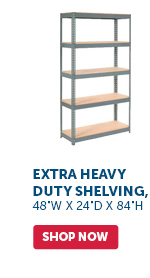 Pro_Cta_Extra Heavy-Duty Shelving, 48"W x 24"D x 84"H - Shop Now