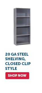 Pro_Cta_20 GA Steel Shelving, Closed-Clip Style - Shop Now