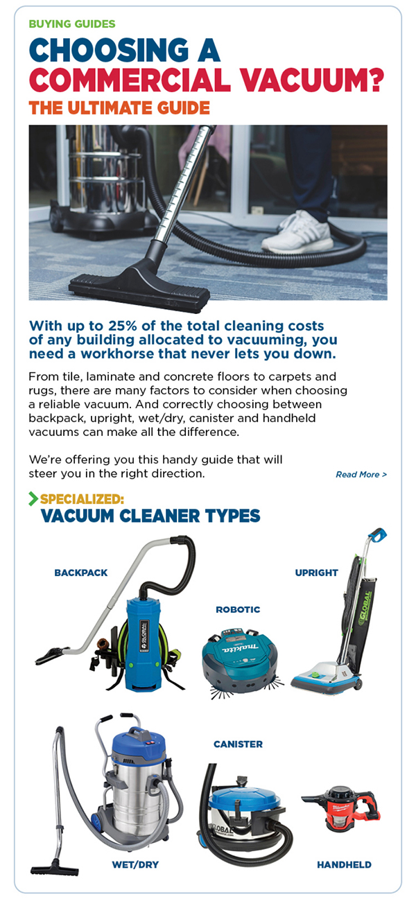 Cta_Buying Guides Choosing A Commercial Vacuum? - Read More