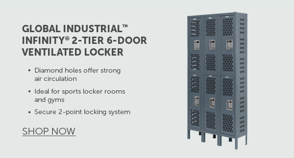 Pro_Cta_Global Industrial Infinity 2-Tier 6-Door Ventilated Locker - Shop Now