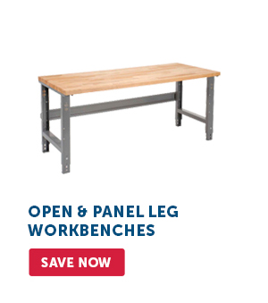 Pro_Cta_Open & Panel Leg Workbenches - Save Now