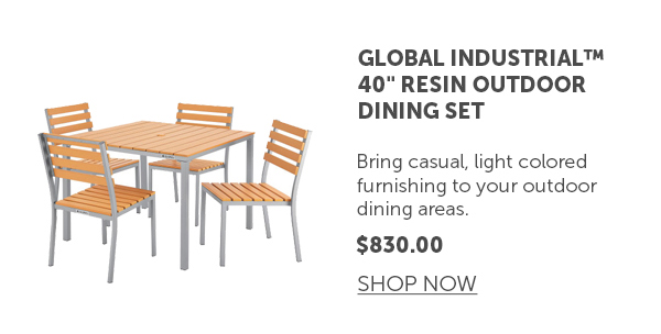 Pro_Cta_Global Industrial 40" Resin Outdoor Dining Set - Shop Now