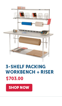 Pro_Cta_3-Shelf Packing Workbench + Riser - Shop Now