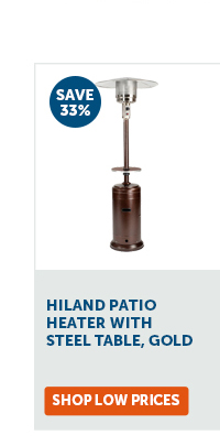 Pro_Cta_Hiland Patio Heater With Steel Table, Gold - Shop Low Prices