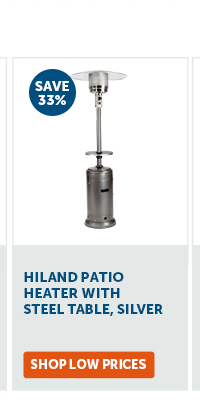 Pro_Cta_Hiland Patio Heater With Steel Table, Silver - Shop Low Prices