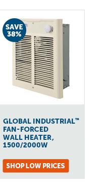 Pro_Cta_Global Industrial Fan-Forced Wall Heater, 1500/2000W - Shop Low Prices