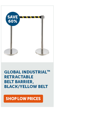 Pro_Cta_Global Industrial Retractable Belt Barrier - Shop Low Prices