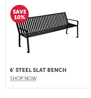 Pro_Cta_6' Steel Slat Bench - Shop Now