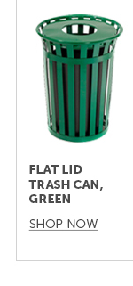 Pro_Cta_Flat Lid Trash Can, Green - Shop Now