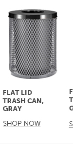 Pro_Cta_Flat Lid Trash Can, Gray - Shop Now