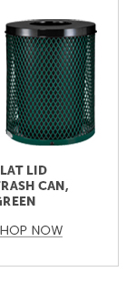 Pro_Cta_Flat Lid Trash Can, Green - Shop Now