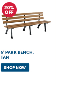 Pro_Cta_6' Park Bench, Tan - Shop Now