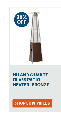 Pro_Cta_Hiland Quartz Glass Patio Heater, Bronze - Shop Low Prices