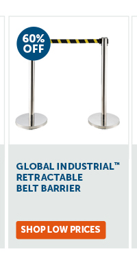 Pro_Cta_Global Industrial Retractable Belt Barrier - Shop Low Prices