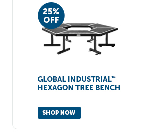 Pro_Cta_Global Industrial Hexagon Tree Bench - Shop Now