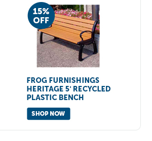 Pro_Cta_Frog Furnishings Heritage 5' Recycled Plastic Bench - Shop Now