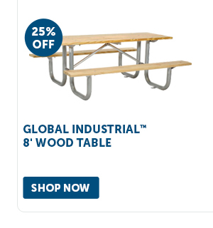 Pro_Cta_Global Industrial 8' Wood Table - Shop Now