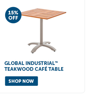 Pro_Cta_Global Industrial Teakwood Café Table - Shop Now