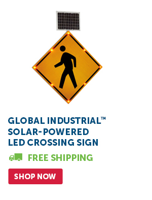 Pro_Cta_Global Industrial Solar-Powered LED Crossing Sign - Shop Now