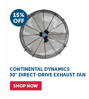 Pro_Cta_Continental Dynamics 30" Direct-Drive Exhaust Fan - Shop Now