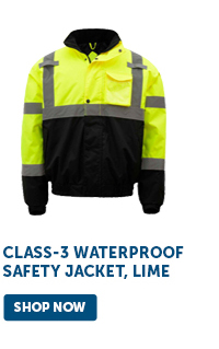 Pro_Cta_GSS Safety Class-3 Waterproof Safety Jacket, Lime - Shop Now