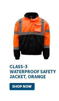 Pro_Cta_GSS Safety Class-3 Waterproof Safety Jacket, Orange - Shop Now