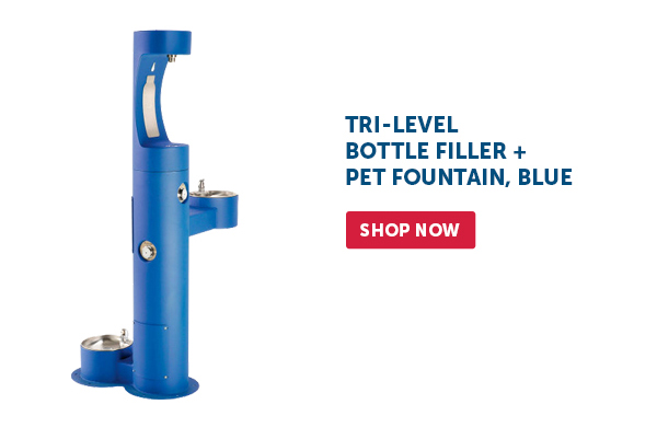 Pro_Cta_Tri-Level Bottle Filler + Pet Fountain, Blue - Shop Now