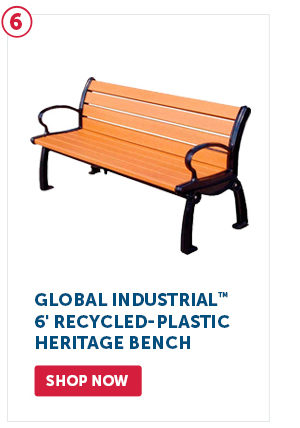 Pro_Cta_Global Industrial 6' Recycled-Plastic Heritage Bench - Shop Now