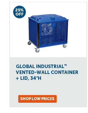 Pro_Cta_Global Industrial Vented-Wall Container + Lid, 34"H - Shop Low Prices