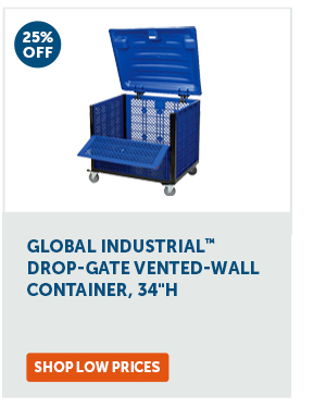 Pro_Cta_Global Industrial Drop-Gate Vented-Wall Container, 34"H - Shop Low Prices