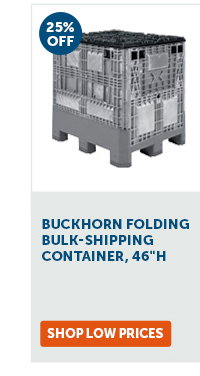 Pro_Cta_Buckhorn Folding Bulk-Shipping Container, 46"H - Shop Low Prices