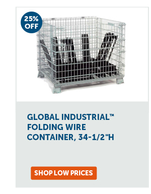 Pro_Cta_Global Industrial Folding Wire Container, 34-1/2"H - Shop Low Prices