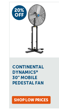 Pro_Cta_Continental Dynamics 30" Mobile Pedestal Fan - Shop Low Prices