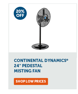 Pro_Cta_Continental Dynamics® 24" Pedestal Misting Fan - Shop Low Prices